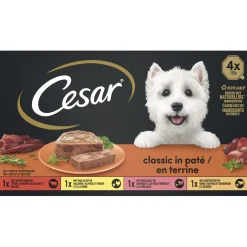 Cesar Alu Multipack Classic Selection In Gelei - Hondenvoer - 4x150 g
