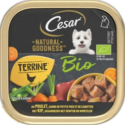 Cesar Natural Goodness Organic - Hondenvoer - Kip 16x100 g