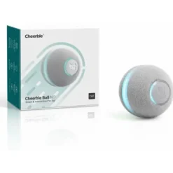 Cheerble M1 Interactieve Kattenbal - Kattenspeelgoed - Grijs