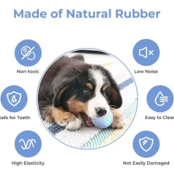 Cheerble Wicked Smart Ball - Zelfrollend - Hondenspeelgoed - Ø5.6 cm Blauw 2