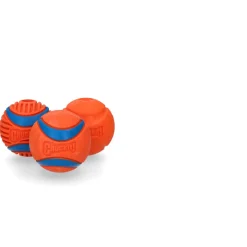 Chuckit Fetch Medley Gen3 - Hondenspeelgoed - Ø6 cm Oranje Blauw