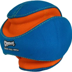 Chuckit Giggle Kick Fetch - Hondenspeelgoed - 14 cm Blauw Oranje