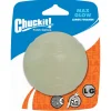 Chuckit Max Glow Rubber Ball - Hondenspeelgoed - 7 cm Wit L