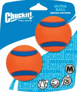Chuckit Ultra Ball Oranje&Blauw - Hondenspeelgoed