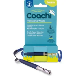 Coachi Professional Whistle Hondenfluit - Hondenopvoeding - Navy Zilver