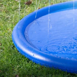Coolpets Splash Pool Sproeier - Hondenverkoeling - 100 cm Lichtblauw