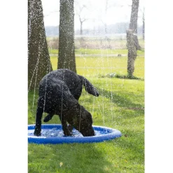 Coolpets Splash Pool Sproeier - Hondenverkoeling - 100 cm Lichtblauw