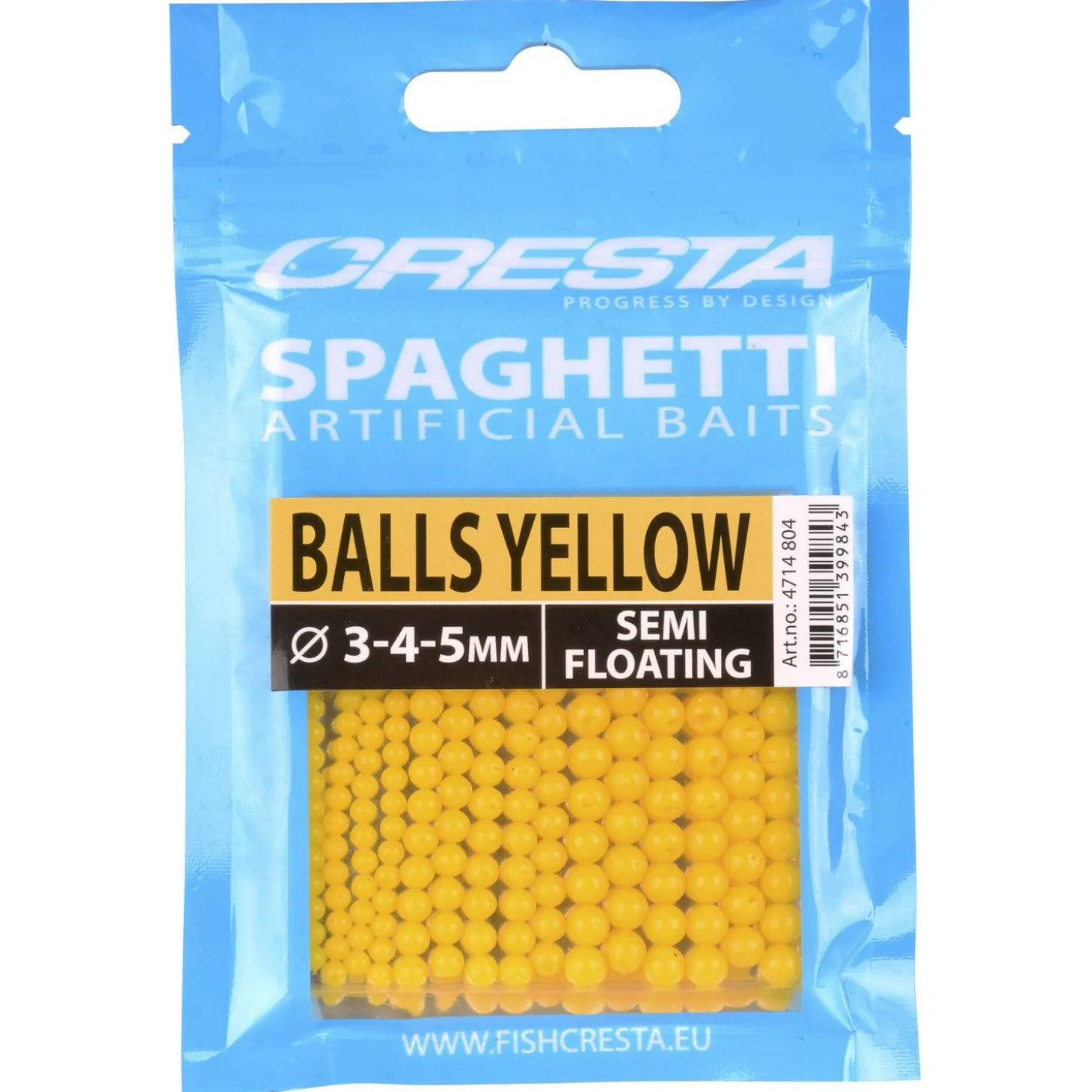 Cresta Spaghetti Balls Yellow - Aas -