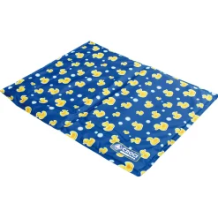 Croci Koelmat Badeend - Hondenverkoeling - 50x40 cm 1.3 kg Blauw Geel