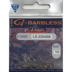 C-Tec G-Barbless 2260bb Hooks Bronze #10 - Vishaak -