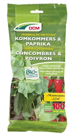 Dcm Meststof Komkommer Paprika - Moestuinmeststoffen - 2.5 m2 200 g (Mg)