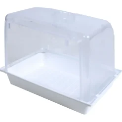 De Boon Badhuis Agapornide - Vogelverblijven - 24.5x18x18 cm Transparant Wit