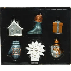 Decoris Beeldjes Kunststof Mix - Kerstversiering - 0.30x10x10 cm Multi-Color 20 stuks