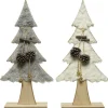 Decoris Boom Figuur - Kerstboom - 6x20x40 cm Assorti