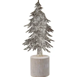 Decoris Boom Sneeuw - Kerstboom - 10x6x24 cm Wit