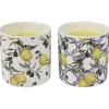 Decoris Citronella Kaars - Branders - 6.7 cm 1 stuk Lemon