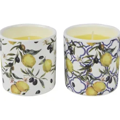 Decoris Citronella Kaars - Branders - 6.7 cm 1 stuk Lemon