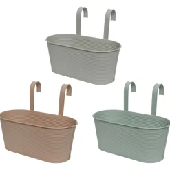 Decoris Hangpot Ovaal - Buitenpot - 32x16x26 cm Assorti