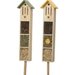 Decoris Insectenhotel Op Stok - Nestkast - Groen Geel