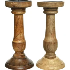 Decoris Kandelaar - Decoratie - Ø11x25 cm Assorti