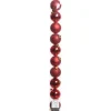 Decoris Kerstballen Kunststof - Kerstboomversiering - Ø6 cm Rood 10 stuks