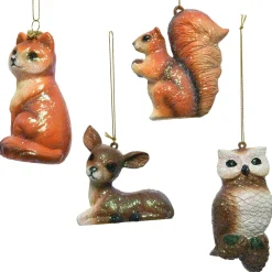 Decoris Kersthanger Dier - Kerstboomversiering - 8.9x3.8x8.8 cm Assorti