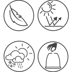 Decoris Zoe Bloempot Egg Op Poten - Buitenpot - ø31x42 cm Zwart Honingraat