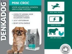 Denkadog Mini Croc - Hondenvoer - Rund Kip 2.5 kg