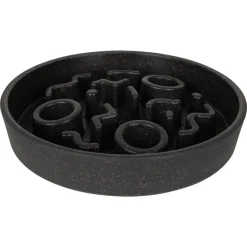 District 70 Bamboo Cat Slow Feeder - Kattenvoerbak - Ø13.5 cm Donkergrijs