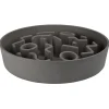 District 70 Bamboo Dog Slow Feeder - Hondenvoerbak - Ø28 cm Grijs