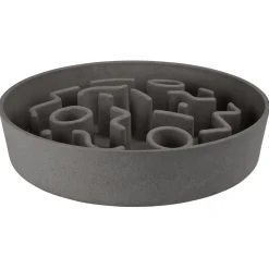 District 70 Bamboo Dog Slow Feeder - Hondenvoerbak - Ø28 cm Grijs