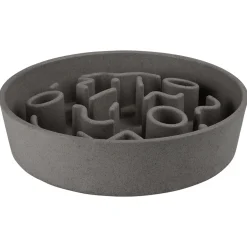 District 70 Bamboo Dog Slow Feeder - Hondenvoerbak - Ø21 cm Grijs