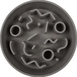 District 70 Bamboo Dog Slow Feeder - Hondenvoerbak - Ø21 cm Grijs