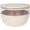 District 70 Bamboo Voorraadpot Met Antislipbodem - Hondenvoerbewaarbak - Ø18 cm 2250 ml Beige