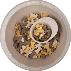 District 70 Bamboo Voorraadpot Met Antislipbodem - Hondenvoerbewaarbak - Ø18 cm 2250 ml Beige