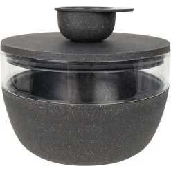 District 70 Bamboo Voorraadpot Met Antislipbodem - Hondenvoerbewaarbak - Ø18 cm 2250 ml Antraciet