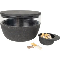 District 70 Bamboo Voorraadpot Met Antislipbodem - Hondenvoerbewaarbak - Ø18 cm 2250 ml Antraciet