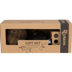District 70 Gift Set - Kattenspeelgoed - 22x9.5x8.5 cm Bruin 3 stuks