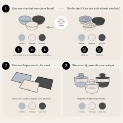 District 70 Placemat Siliconen 50x35 cm - Hondenvoerbak