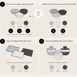 District 70 Placemat Siliconen 50x35 cm - Hondenvoerbak