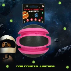Dog Comets Ball Jupiter - Hondenspeelgoed - Ø14 cm Pink