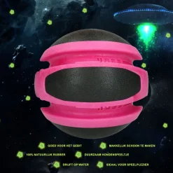 Dog Comets Ball Jupiter - Hondenspeelgoed - Ø14 cm Pink