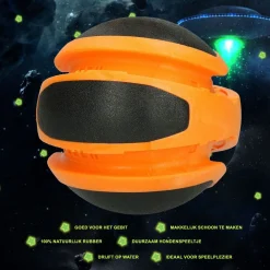 Dog Comets Ball Sun - Hondenspeelgoed - Ø13 cm Oranje