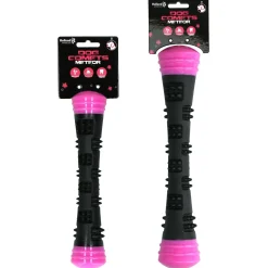 Dog Comets Meteor Werpstok Pink&Zwart - Hondenspeelgoed