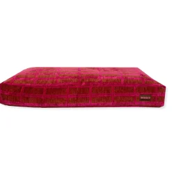 Dogguo Check Bed Bruin&Pink - Hondenmatras