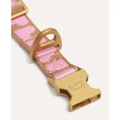 Dogguo Collar - Hondenhalsband - 36-52 cm Mokka Pink M