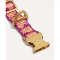 Dogguo Collar - Hondenhalsband - 28-40 cm Magenta Abrikoos S