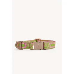 Dogguo Collar Groen&Pink - Hondenhalsband