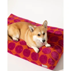 Dogguo Dot Bed - Hondenmatras - 85x55x15 cm Oranje Magenta M