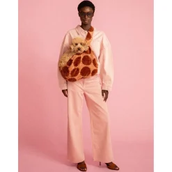 Dogguo Dot Carrier - Hondendraagtas - 60x20x22 cm Mokka Bruin One Size